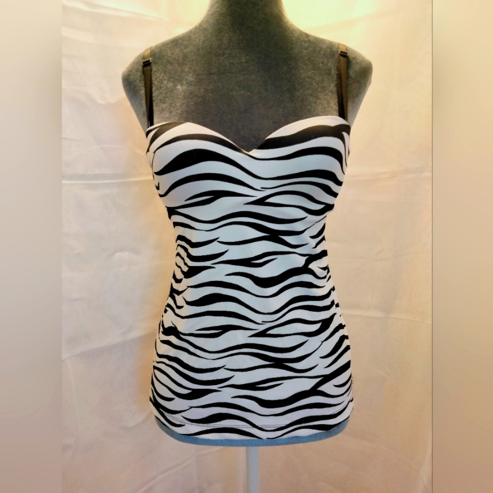 Zebra Stripe Lingerie Top